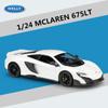 WELLY 1/24 McLaren 675LT Alloy Sports Car Model Diecast Metal Racing Super Car Vehicle Model Simulation Collection Kids Toy Gift