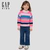 Girl Toddler 2025 Winter Textured Crew Neck Knit Sweater