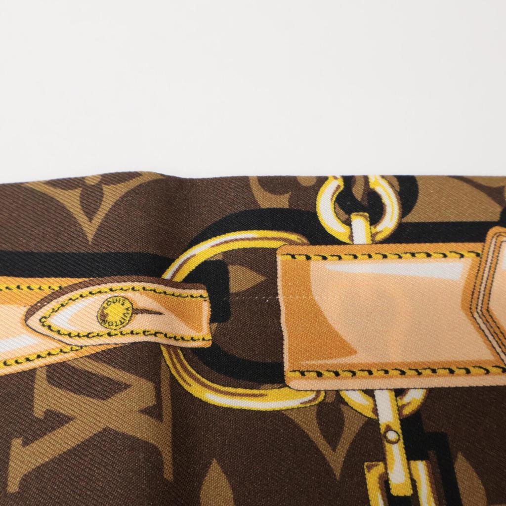 LOUIS VUITTON [Excellent Condition] M78655 Bandeau Monogram Confidential scarf MarronUsed
