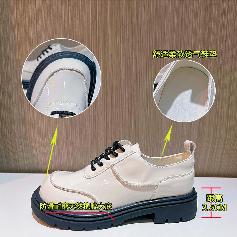 Leather Loafers Women's 2025 Spring New Women's Xiaoxiangfeng Single Shoes Women's Casual Commuting Mary Jane Shoes Women's Shoes