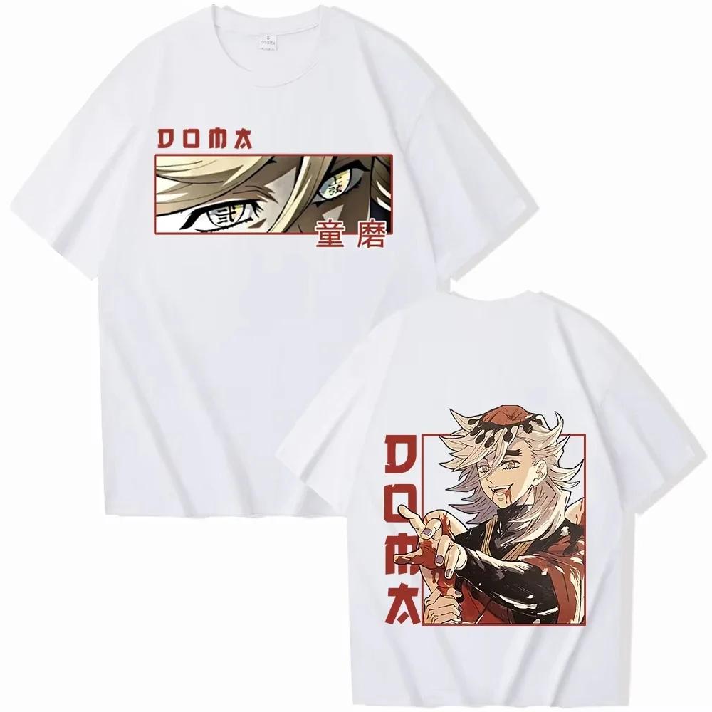 Hot Sale Anime Peripherals Demon Slayer Manga Graphic Print Short-sleeved Men Women Cotton Comfortable Soft Loose Casual Oversized Top Summer New Tee