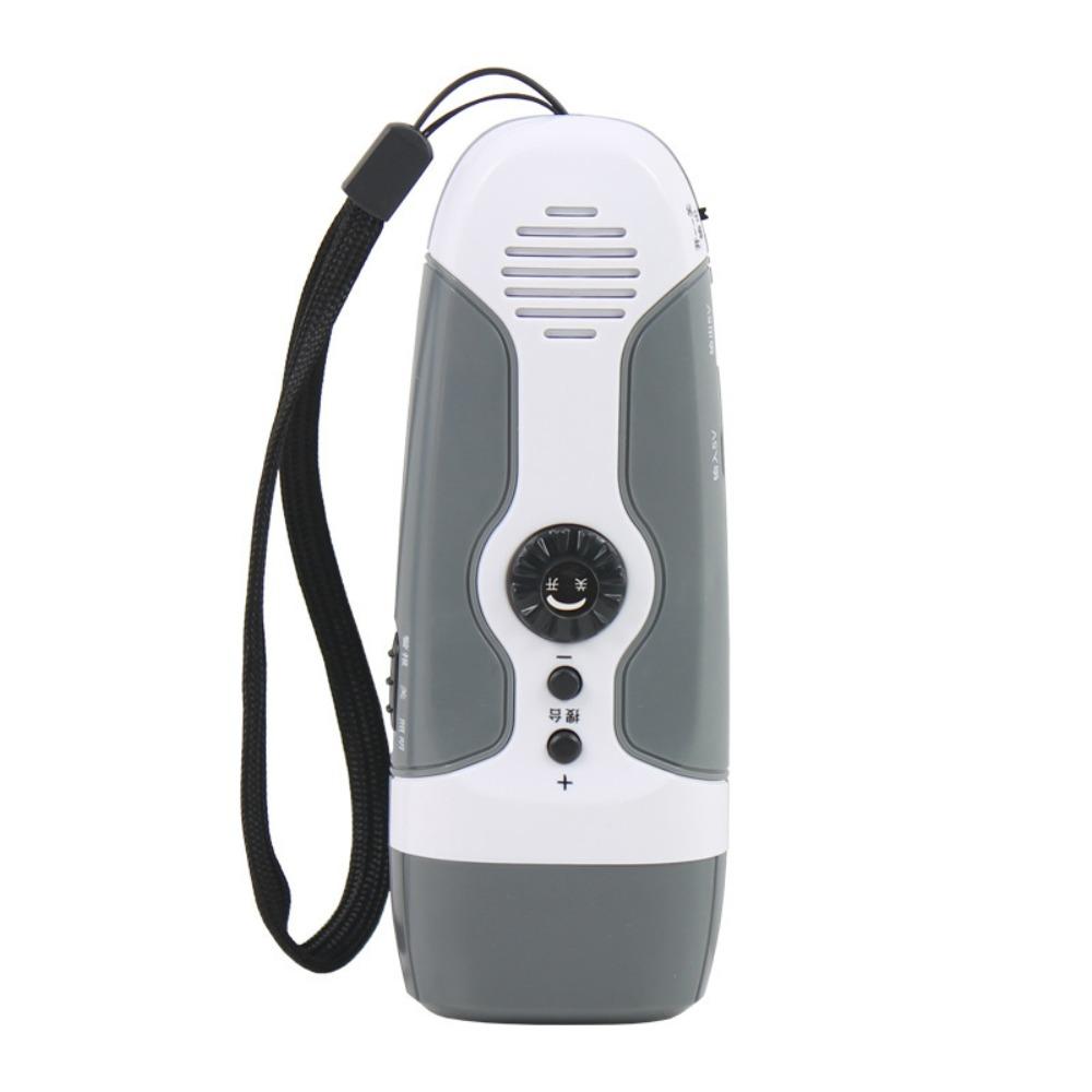 USB Multifunctional Flashlight Hand-cranking Generation Emergency Alarm Hand-held FM Radio  Vehicle