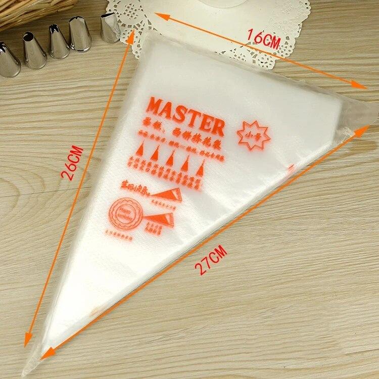 Pastry Piping Sleeves Leak Disposable Bag Confectionery Cake Accessories Baking Decorations Pocket Syringe Icing Cream Squeezing