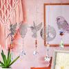 Crystal Sun Catcher Prisms Hanging Rainbow Chaser Window Wind Chime Tree of Life Home Decoration Car Art Hanging Pendant