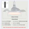 Modern LED Multifunctional Ceiling Light 40cm Remote Control Silent Invisible Fan Blade Living Room Office Study
