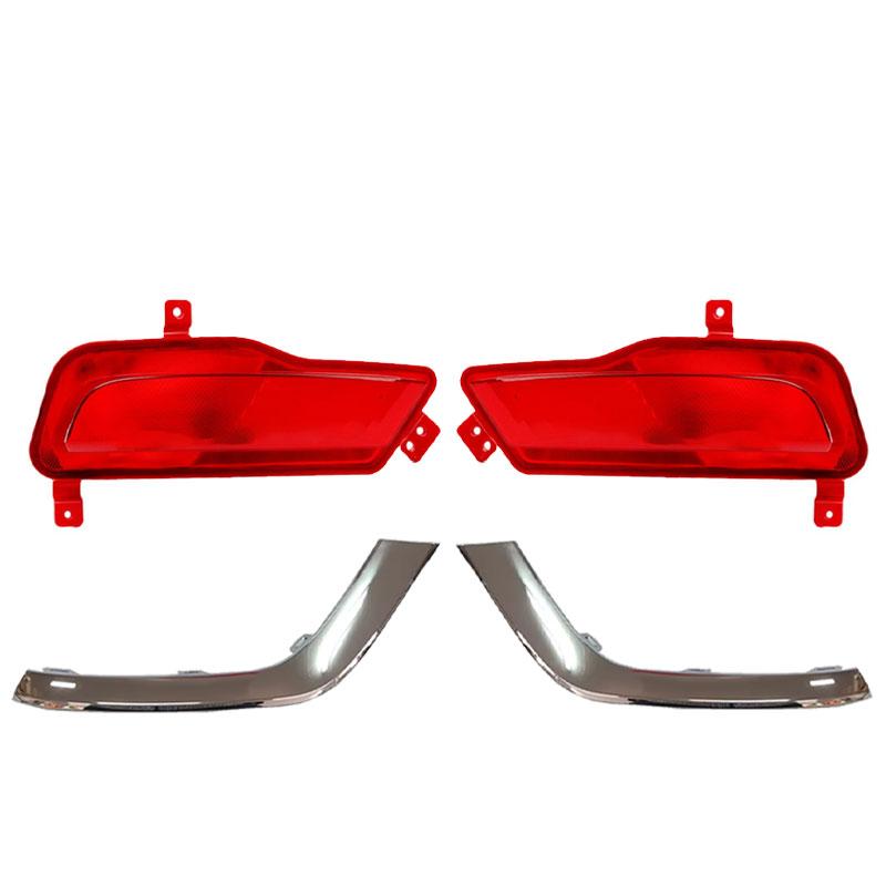 Car Accessories For MG ZS ZX 2017 2018 2019 Rear Bumper Light Decorative Reflector Trim Warning Brake Fog Lamp Auto Parts New