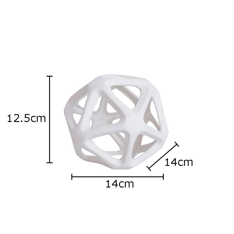 

Geometric Hollow Ball Ceramic Crafts Abstract Artwork Desk Decoration Sphericity Porcelain Sculpture Room Aesthetics Decor