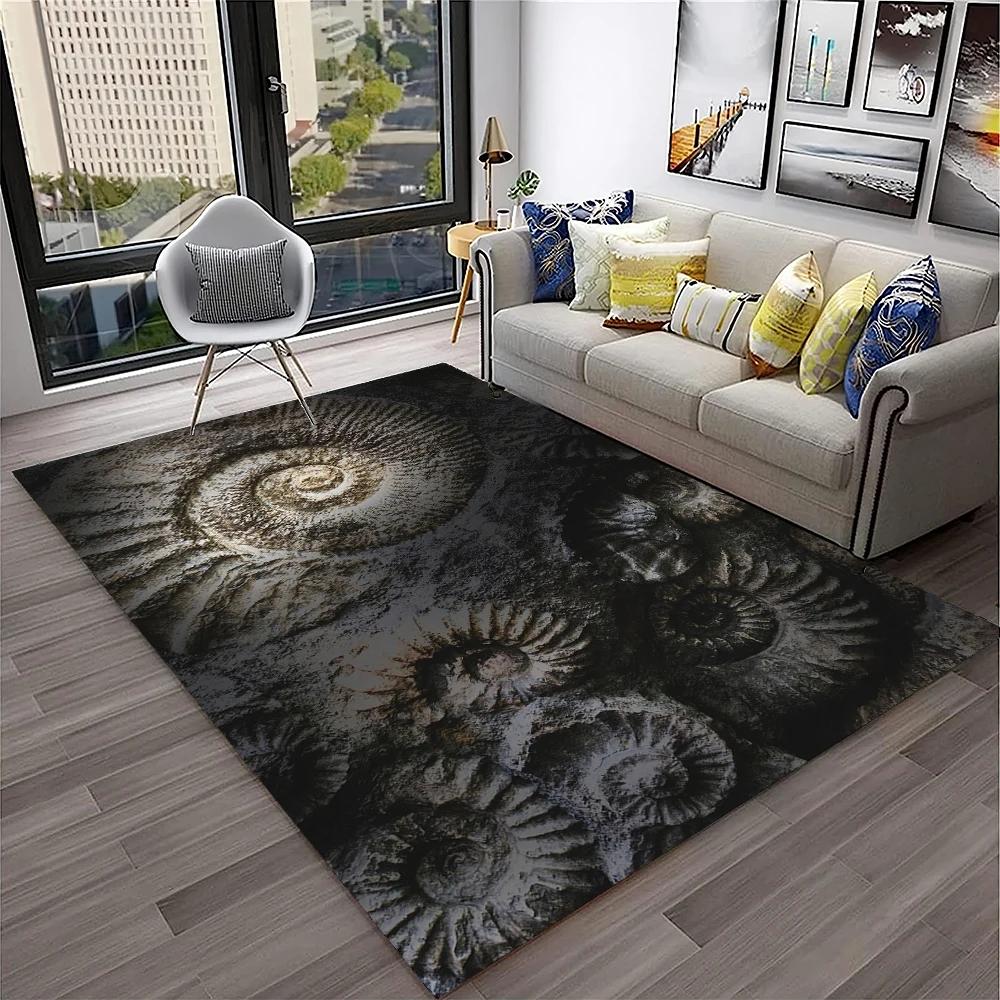 3D Dinosaur Animal Fossil Series Carpet HD Rug for Home Living Room Bedroom Sofa Doormat Decor,kids Area Rug Non-slip Floor Mat