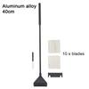 Aquarium Algae Remover Aluminum Alloy Stainless Steel Scraper Blade Fish Tank Glass Water Plant Grass Cleaning Tools Accessories