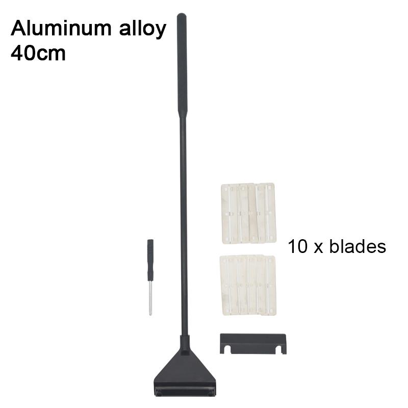 Aquarium Algae Remover Aluminum Alloy Stainless Steel Scraper Blade Fish Tank Glass Water Plant Grass Cleaning Tools Accessories