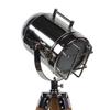 93.98 Cm Wooden Tripod Spotlight Industrial Nautical Searchlight for Home, Office, Livingroom, Bedroom, Diningroom Decor