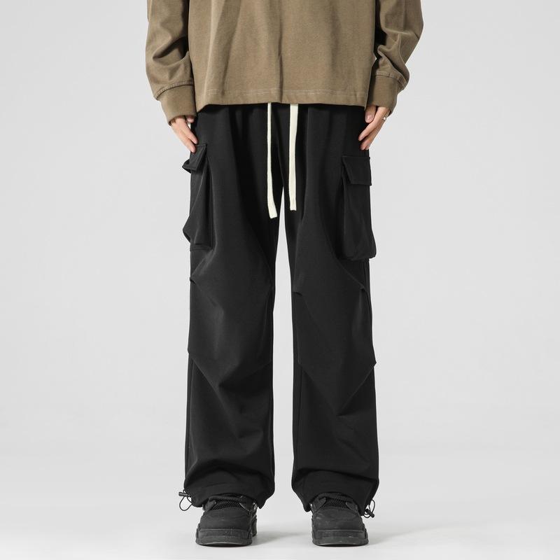 Mountain outdoor simple tooling casual pants drape fashion paratrooper trousers trend versatile men