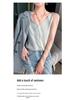 Women's V-Neck Mulberry Silk Camisole - Satin Inner/Outer Wear, Plus Size, Summer Top