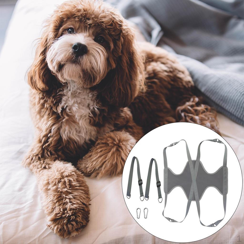 and dog Hammock Helper Holder Multifunctional Pet Grooming for Nail Clipping Gray S