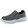 Men's Spring Slip-on Walking Shoes: Breathable Mesh, Lightweight, Large Size, Perfect for Middle-aged & Elderly Casual Wear.