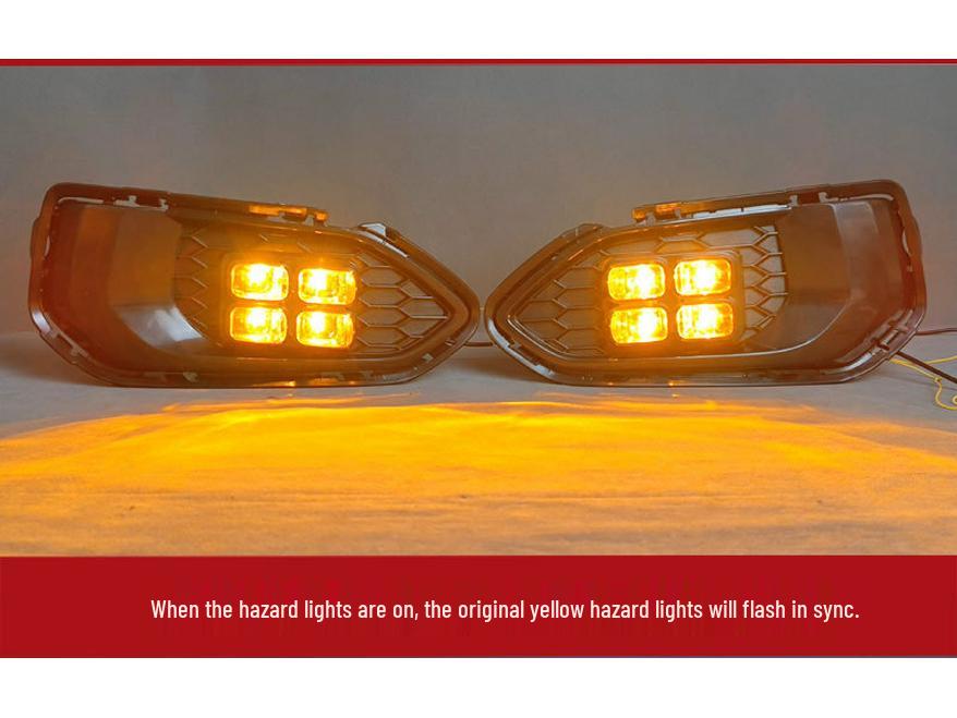 LED Fog Light Bezels for 18-20 Honda Fit GK5 - Daytime Running & Decorative Lights