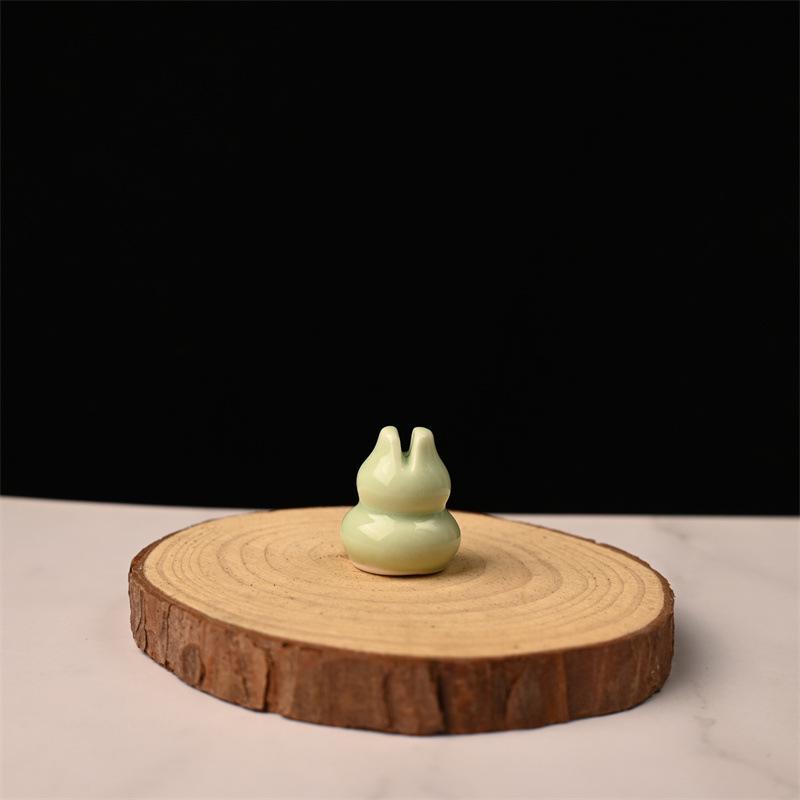 

Creative Ceramic Mini Gourd Incense Holder for Sticks & Coils - Zen Tea Room Accessory