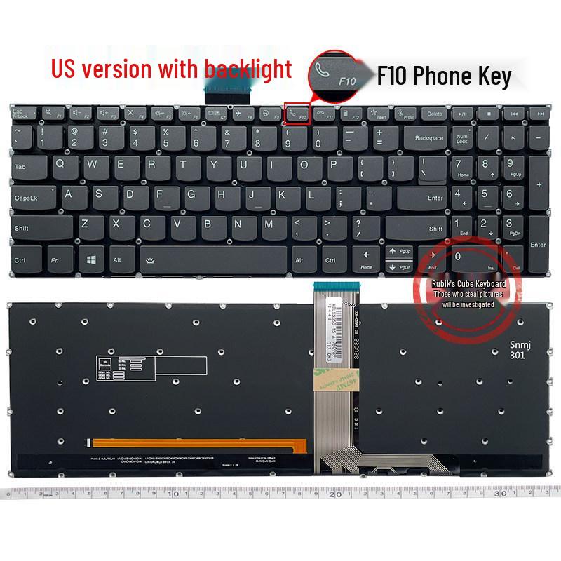Compatible with Lenovo IdeaPad Slim 3 Models: 15ABR8, 15AMN8, 15IAH8, 15IAN8 Keyboard