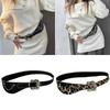 Adjustable Leopard Pattern Waistband Decorative Punk Belt For Men And Women Body Jewelry