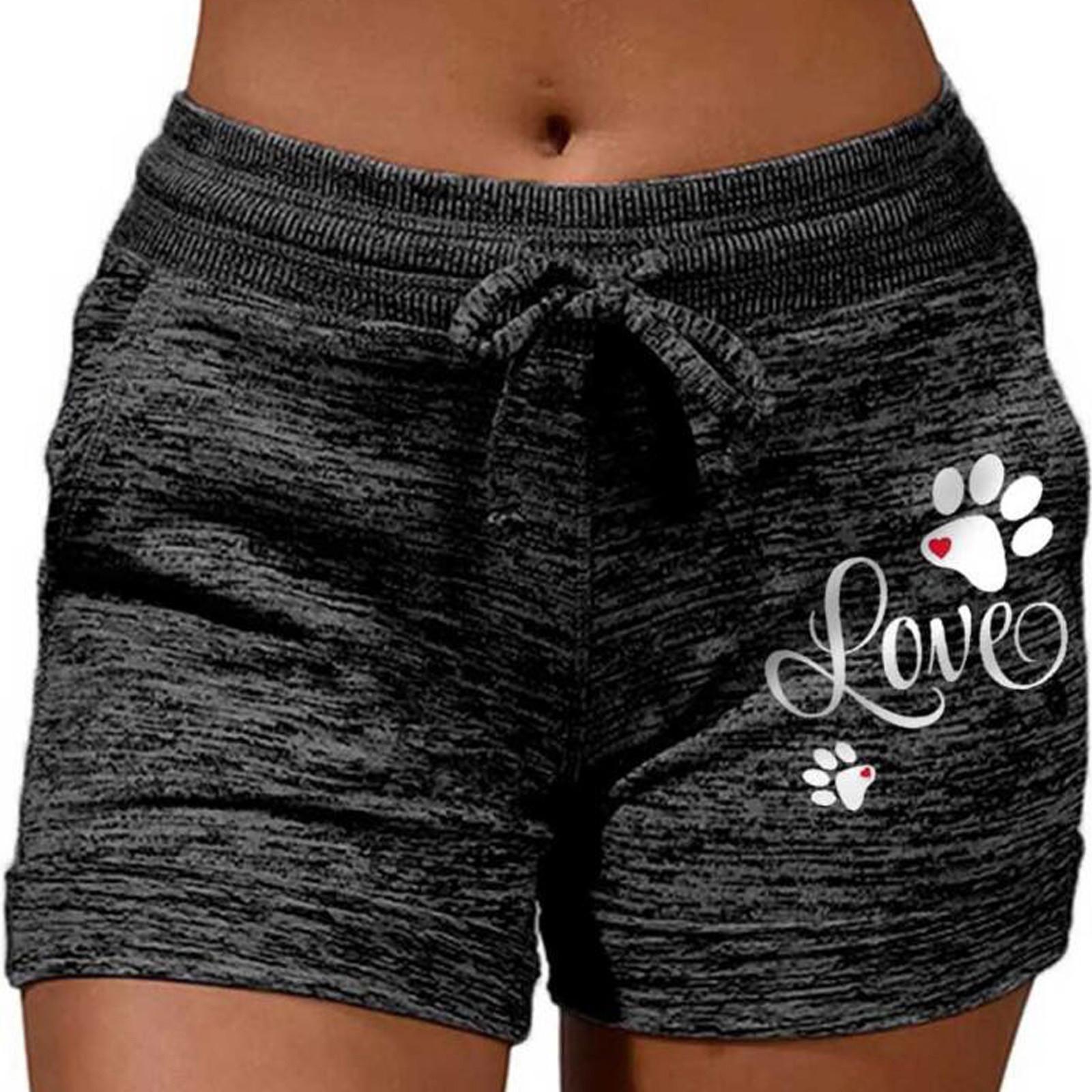 

Женские мягкие и удобные шорты для спортивной одежды с карманами и шнурком S чёрный