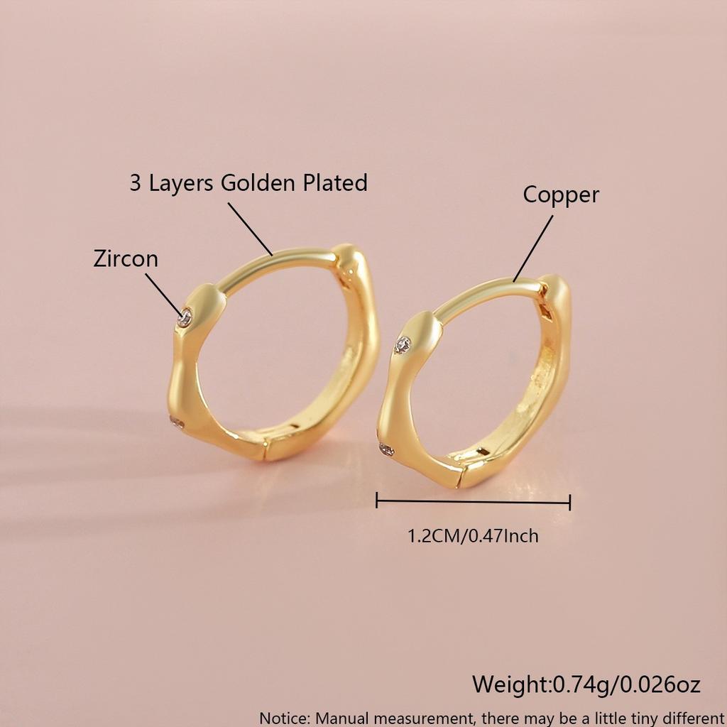 Smooth Surface Stud Design, Versatile Ear Pins with A Simple and Elegant Style, Fashionable and Creative Ear Jewelry