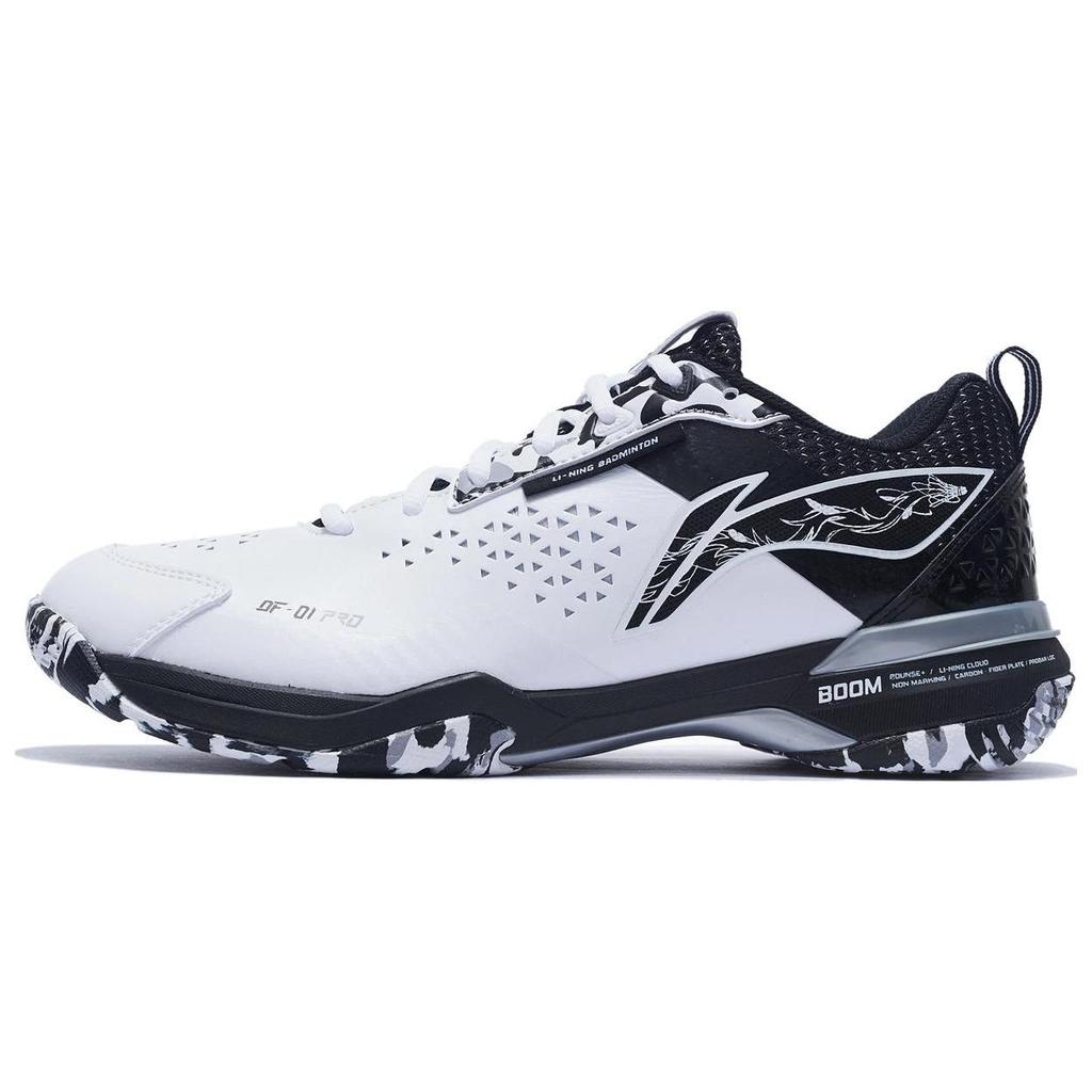 Li Ning Blade Pro Tessuto, Pelle Sintetica, TPU Comode Antiscivolo Resistenti all'Abrasione Basse Scarpe da Badminton AYAT005-3
