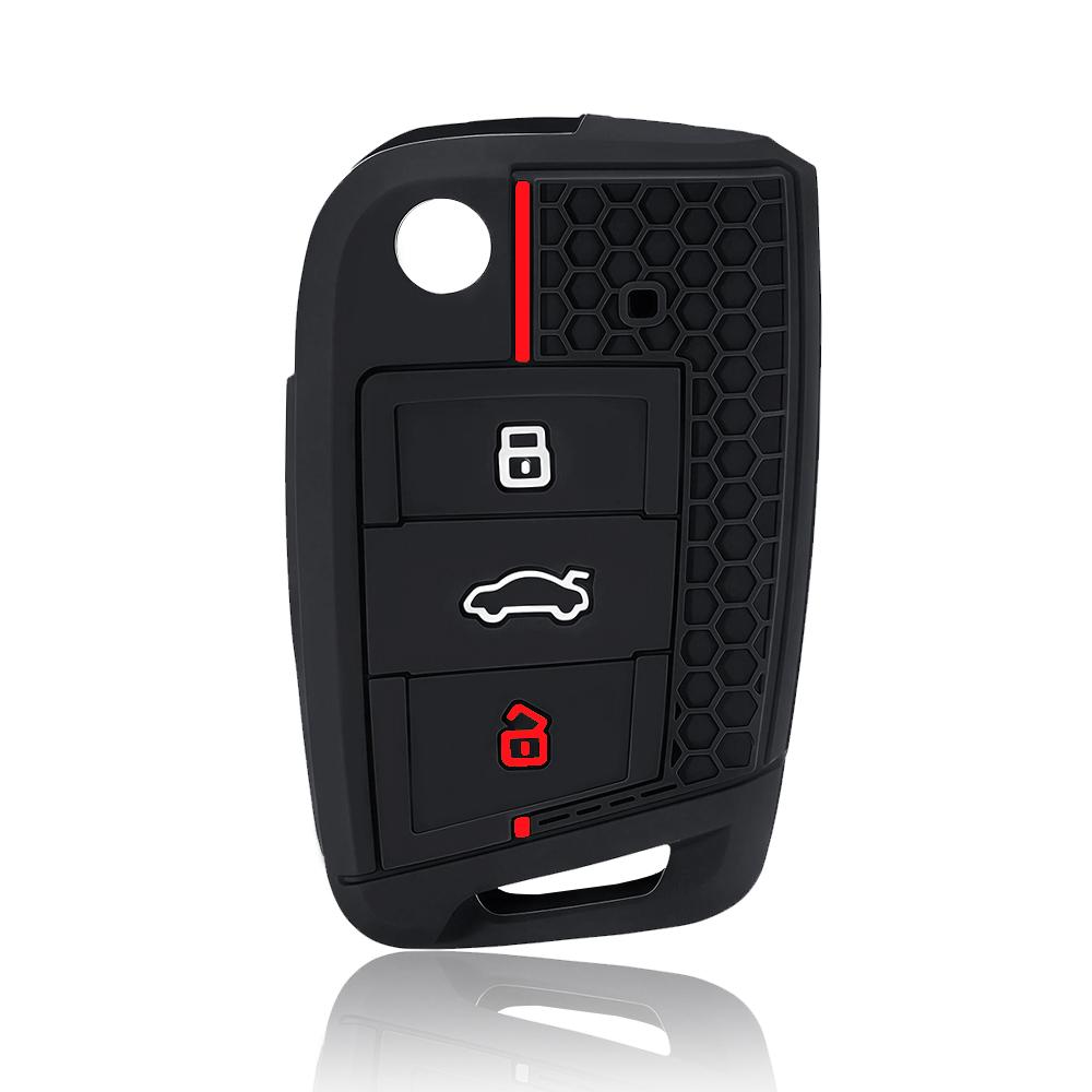 

Чехол для ключей для VW Golf 7 GTI POLO T-Cross T-Roc Touran Tiguan Skoda Octavia Rapid kodiaq Fabia Seat Ibiza leon Ateca Arona