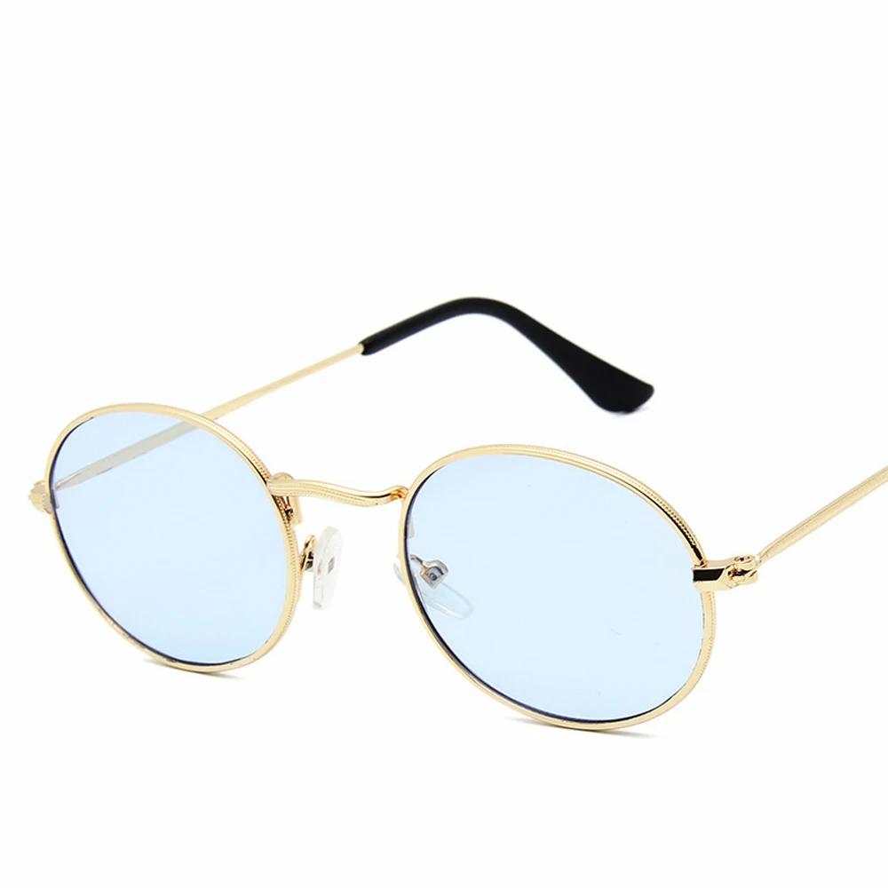 Stylish Durable High Quality UV Protection Classic Oval Sun Glasses Glasses with Mirrored Lenses for Men and Ladies