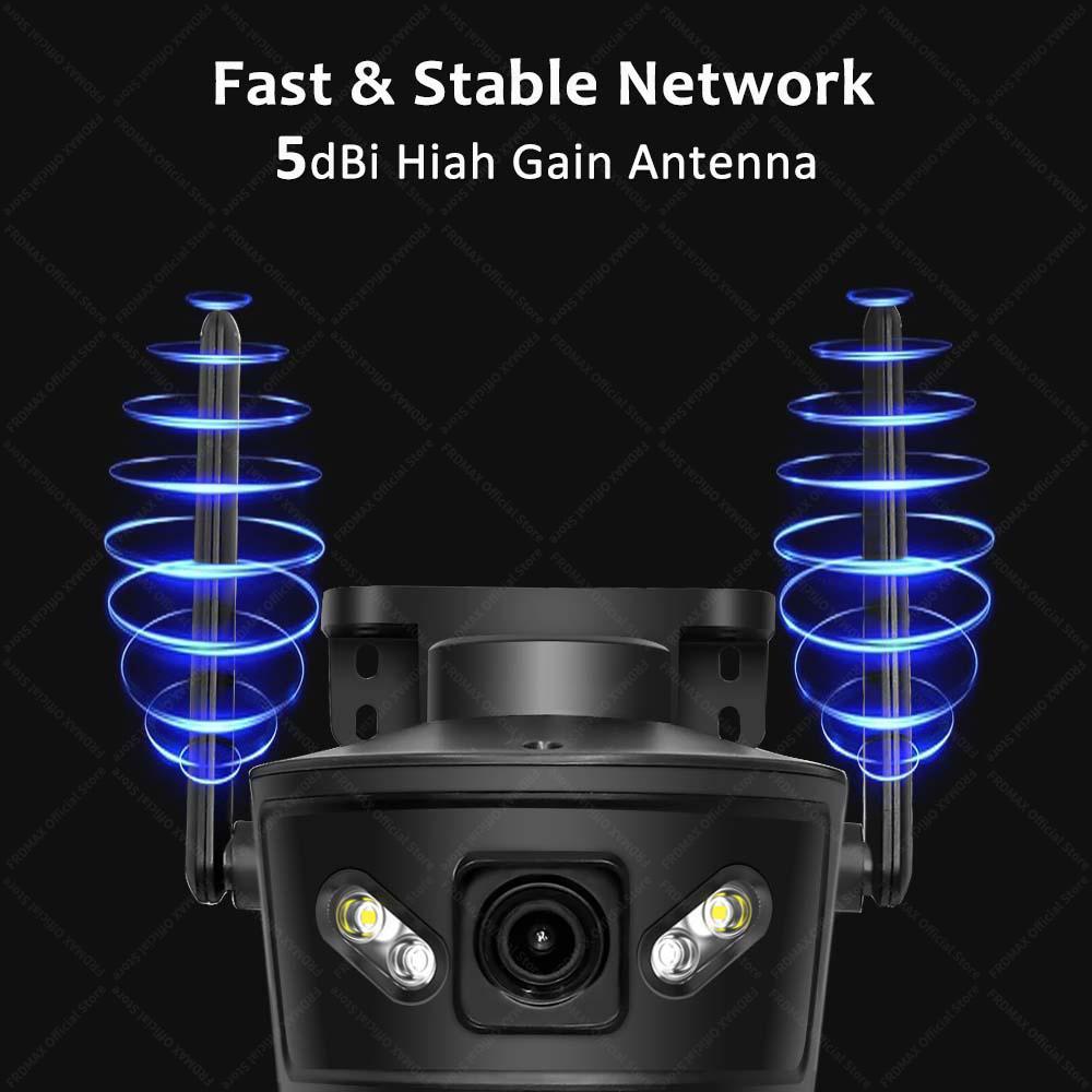 12MP 6K WiFi IP 10X Zoom Three Lens Outdoor PTZ Camera Auto Tracking 4K Video Surveillance Security Protection