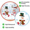 Seasonal Window Decorations 2Pcs Christmas Snowman Static Stickers, Simple Double Clings, Festive Clings PVC Waterproof Decals for Home Glass