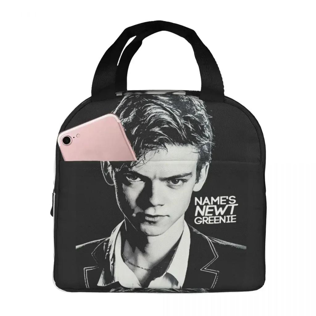 Newt Maze Runner Movie Insulated Lunch Bag for Women Office Cooler Thermal Food Box Tote Portable Lunch Boxes Container