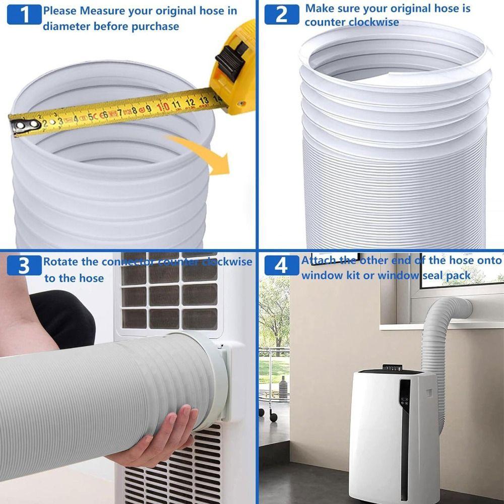 Retractable AC Vent Duct Pipe Flexible Exhaust Pipe  for Mobile Air Conditioning Home Ventilation