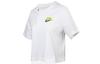 Nike Crop Tops Women's White Crew Neck Moderate CV9170-100