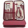 42-Piece Manicure Set: Stainless Steel Nail Clippers, Cuticle Nippers, Eyebrow Razor, Ear Pick, Foot Scraper.