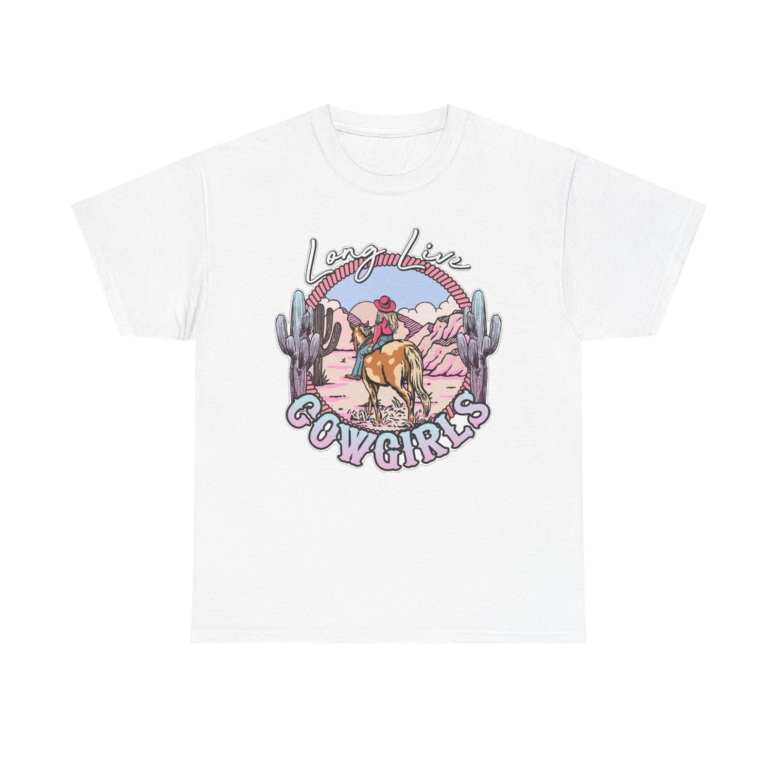 Long Live Cowgirls Graphic T Shirt Women s BRAND NEW Cotton Tee 3XL