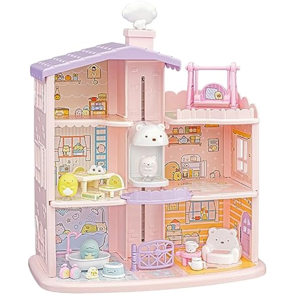 Takara Tomy (TAKARA TOMY) Sumikko Gurashi Kutsuki Sumikko Mawa Soshiro Bear Elevator 3rd Floor Da...