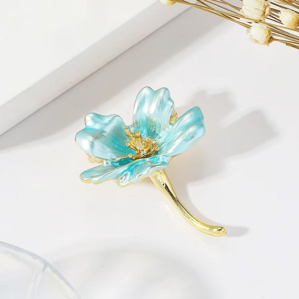 1 Stück Kreative Mehrzweck-Emaille-Brosche DIY 2 Farben Blume Blumenbrosche Kirschblüten-Anstecker
