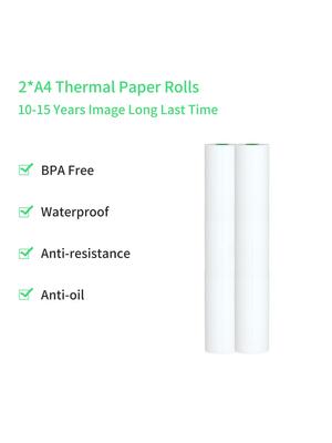 Thermodruckerpapier A4 für Langzeitgebrauch, für tragbare Drucker A40 und Brother Pocketjet Pj762/pj763mfi, Hprt Mt800/mt800q, Supportvertrag, Bild