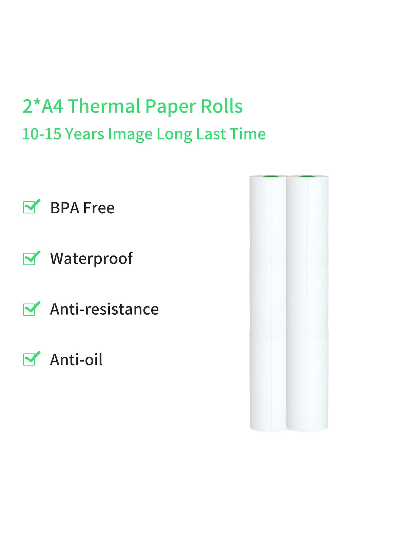 

Довготерміновий папір для термопринтера A4, для портативного принтера A40 і Brother Pockejet Pj762/pj763mfi, Hprt Mt800/mt800q, контракт на підтримку, зображення baby порошок кольору