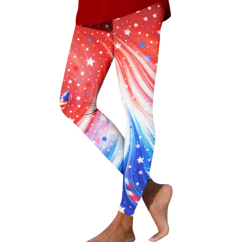 Women's Fashion Casual Print Straight-Leg Pants Outdoor Printed Slim Yoga Pants