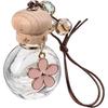 1pc Pendant Car Diffusers for Essential Oils - Hanging Air & Perfume Bottle - Automatic Air Diffuser - Glass Bottle - Pink