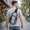 Große Kapazität Transparente Crossbody-Tasche Wasserdichte PVC-Umhängetasche Klare Brusttasche Outdoor
