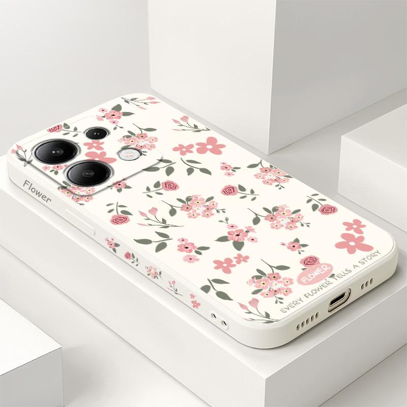 Floral Scent Phone Case For Xiaomi Poco X8 M8 Pro Max 5G Silicone Cover