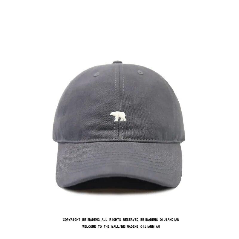 Unisex Cartoon Bear Embroidery Baseball Caps Men Women Soft Cotton Hip Hop Snapback Caps Unisex Sports Dad Trucker Sun Visor Hat