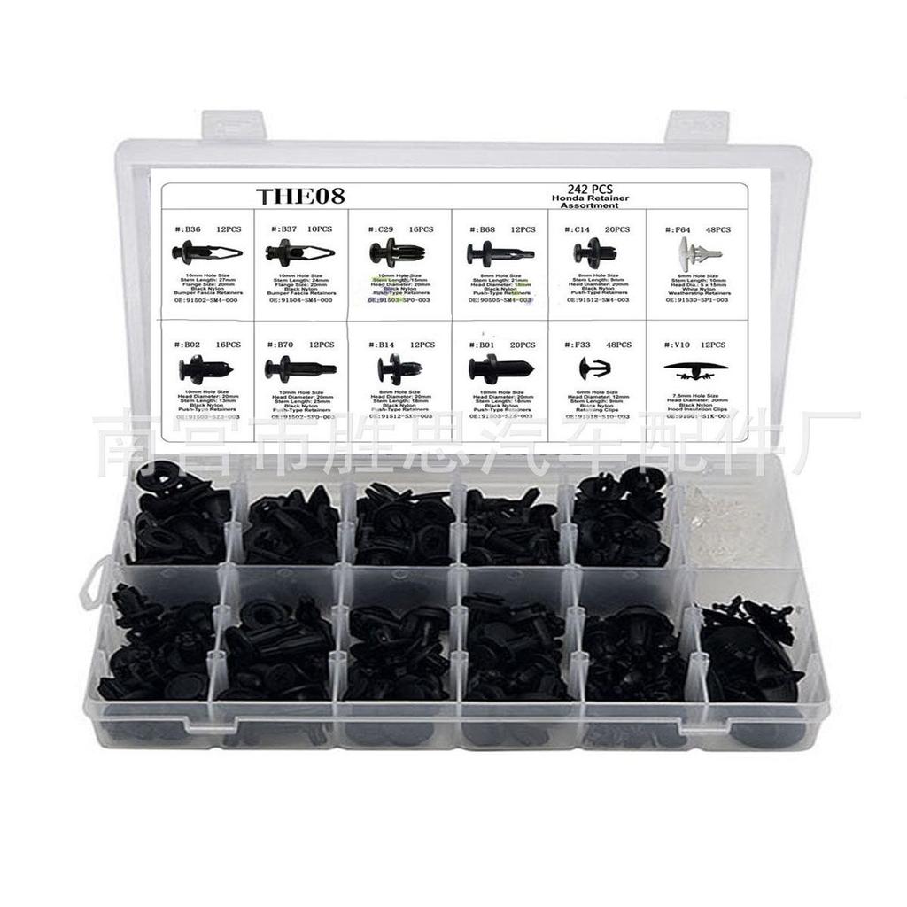 395-Piece Car Interior Trim Panel Decoration Buckles Set for Toyota, Honda, Ford, Chrysler.