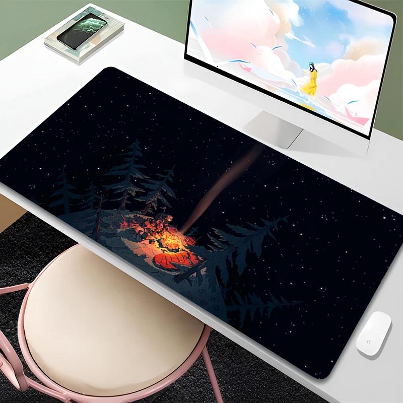 Mouse Pad XXL Cartoon Anime HD Print Desk Mat Laptop Outer Wilds Keyboard Pad PC Gaming Accessories Mousepad Star Sky Mouse Mat
