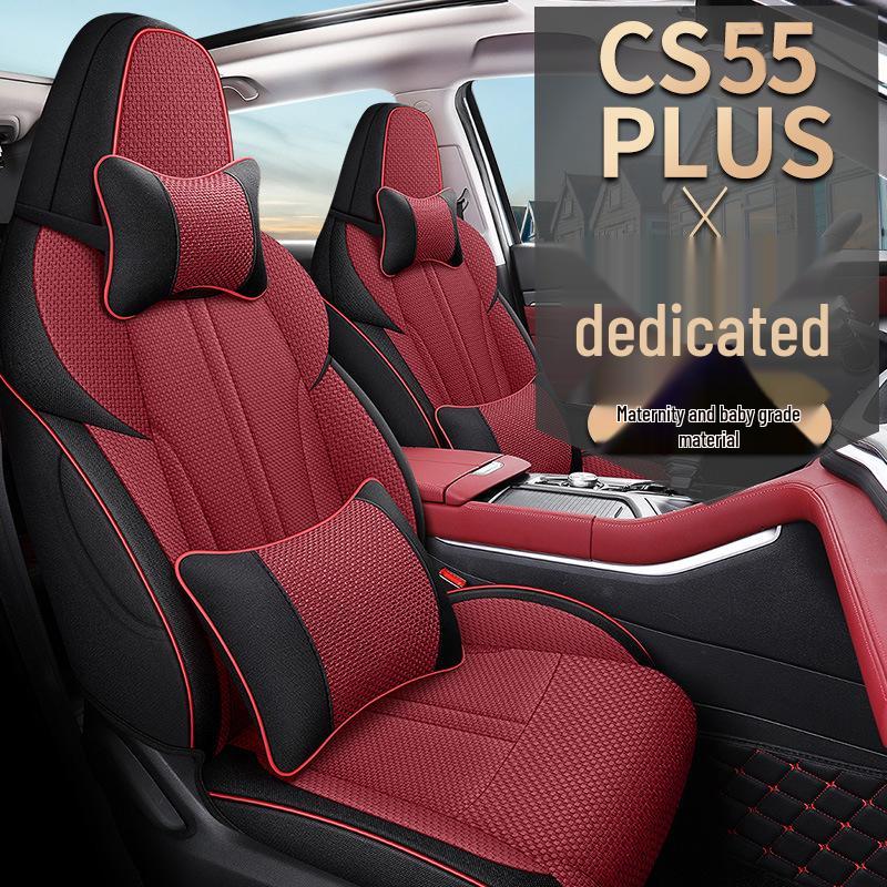 Changan CS55PLUS All-Season Linen Seat Cover for Five-Seat Car