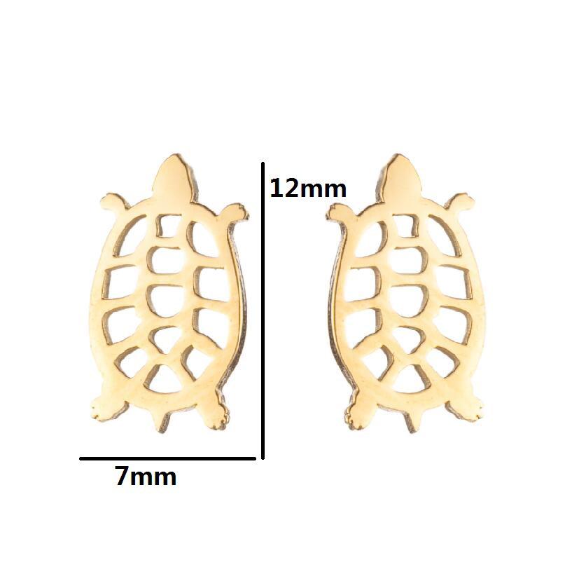Edelstahl Niedliche Tier Ohrringe: Weihnachtsreh, Hund, Katze, Eichhörnchen, Igel, Dinosaurier