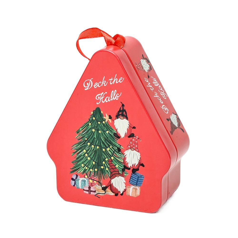 New Tinplate Christmas Tin Box Multii Style Santa Claus Chocolate Can DIY Storage Jar Jewelry