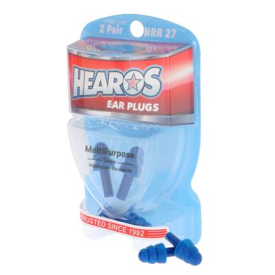 HEAROS Mehrzweck-Ohrstöpsel aus geformtem Silikon NRR 21 Gehörschutzpaare gratis (2 & Fall)